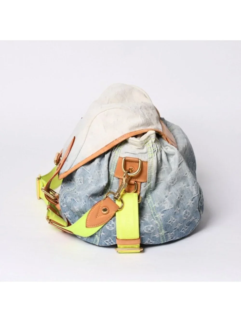 Louis Vuitton Denim Sunrise Shoulder Bag Blue Gradation